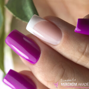 Épített zselé - francia, szögletes technikai videó