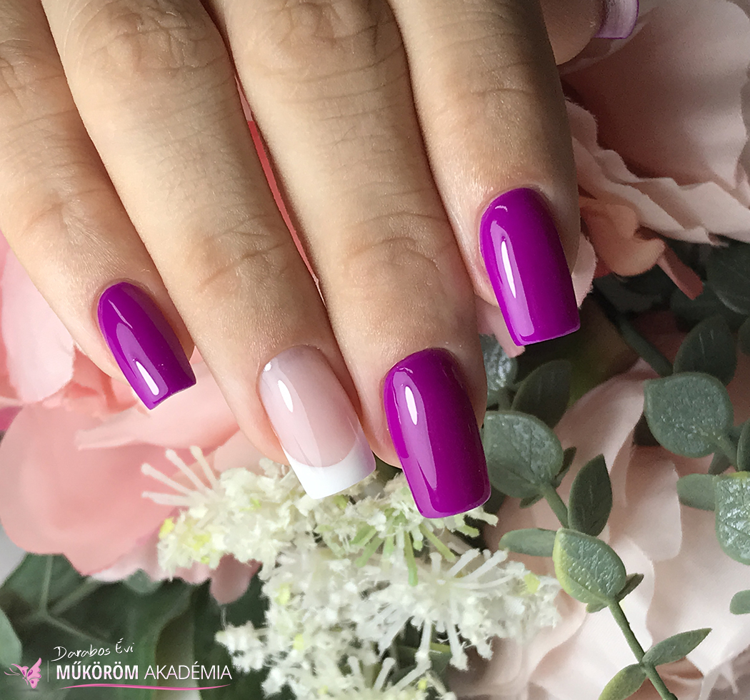 Épített zselé - egyszínű, szögletes